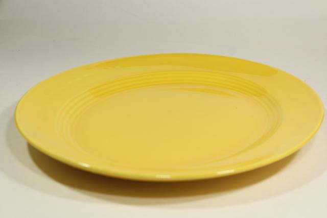 photo of Harlequin Homer Laughlin china, mid-century mod serving platter in yellow #2