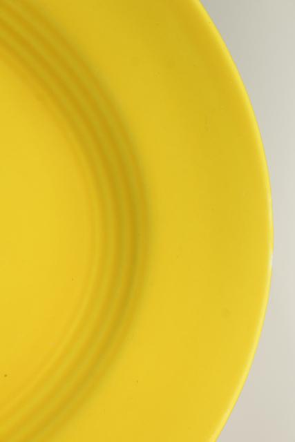 photo of Harlequin Homer Laughlin china, mid-century mod serving platter in yellow #4