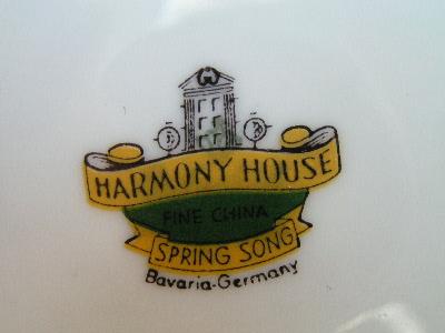 photo of Harmony House Spring Song vintage china, 24 pcs. #5