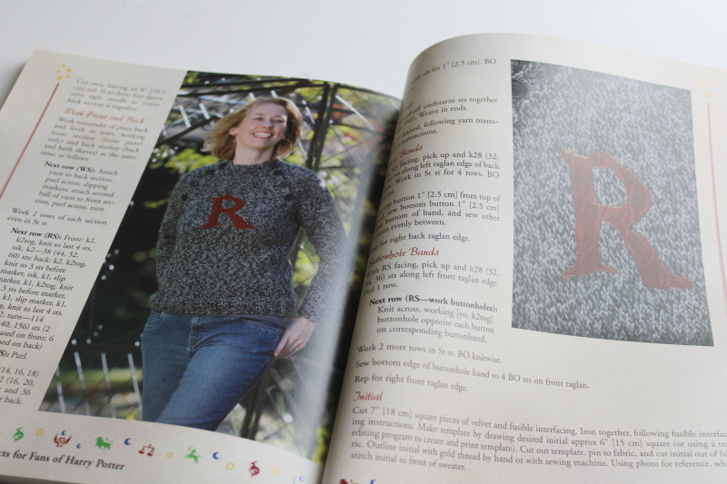 photo of Harry Potter inspired knitting patterns, book of Charmed Knits for kids & adults  #5