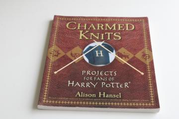 Harry Potter inspired knitting patterns, book of Charmed Knits for kids & adults 