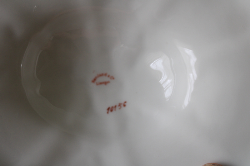 photo of Haviland Limoges France china early 1900s antique vintage serving dish, large covered bowl #5