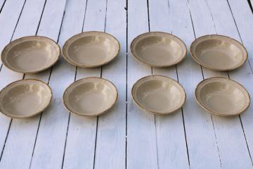 catalog photo of Hearthside Japan The Classics stoneware, set of 4 soup bowls, 4 cereal bowls vintage dinnerware 
