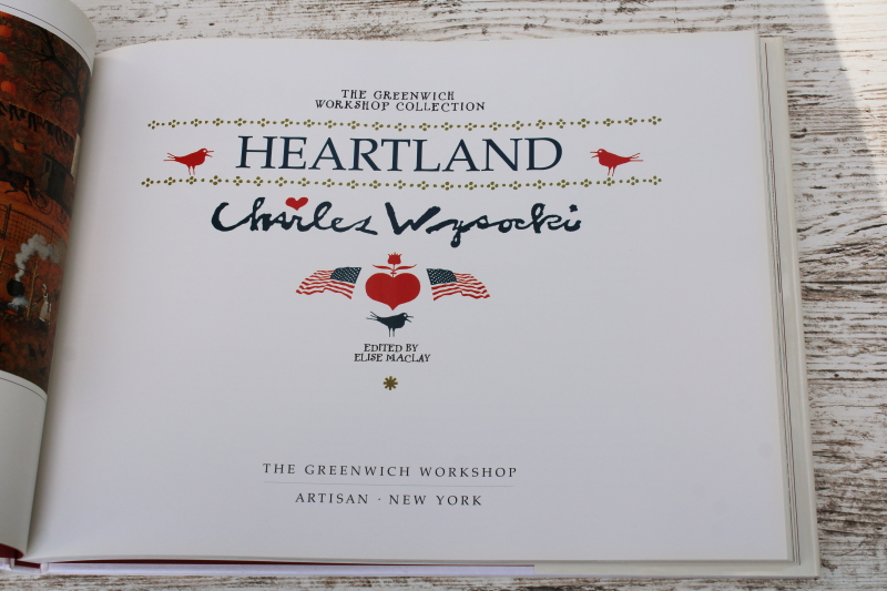 photo of Heartland Charles Wysocki art & life, Greenwich Workshop 1990s vintage book  #2