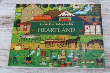 catalog photo of Heartland Charles Wysocki art & life, Greenwich Workshop 1990s vintage book 