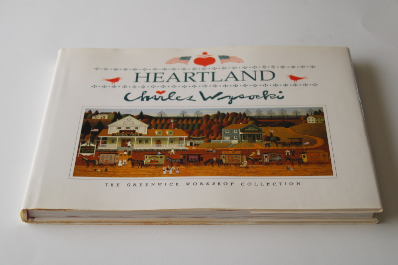 photo of Heartland Charles Wysocki art book, signed collectors edition Greenwich Workshop 1990s vintage #1