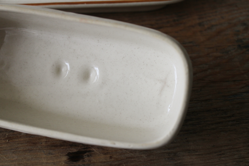 photo of Heartland International stoneware butter dish w/ cow, vintage farm country cottagecore kitchen  #4