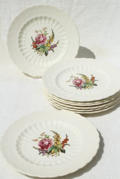 Heath & Rose floral 1920s vintage Spode's Jewel Copeland Spode china plates