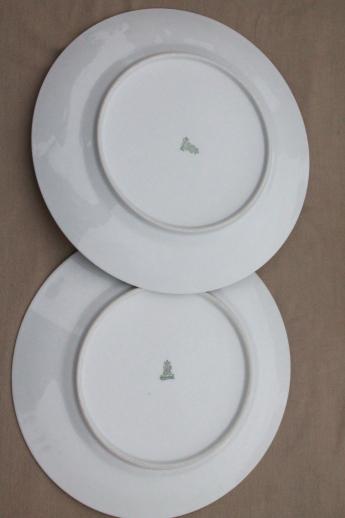 photo of Heinrich H&Co mark porcelain dinner plates, deco vintage gold band wedding ring china #5