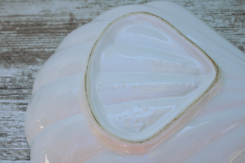 photo of Heritage white glaze Pfaltzgraff large scallop shell seashell bowl  #4