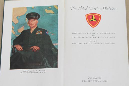 photo of History of 3rd US Marine Division in WWII, 1948 1st edition, lots of photos #3