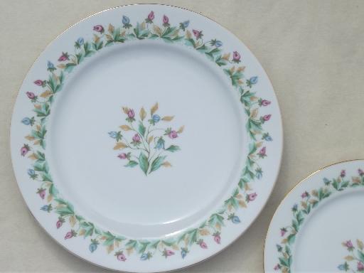 photo of Hollandia tulips Occupied Japan vintage china dishes, plates and bowls #4