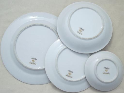 photo of Hollandia tulips Occupied Japan vintage china dishes, plates and bowls #5