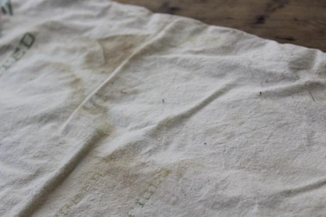 photo of Holly sugar vintage advertising graphics cotton feed sack fabric for farmhouse decor projects #3
