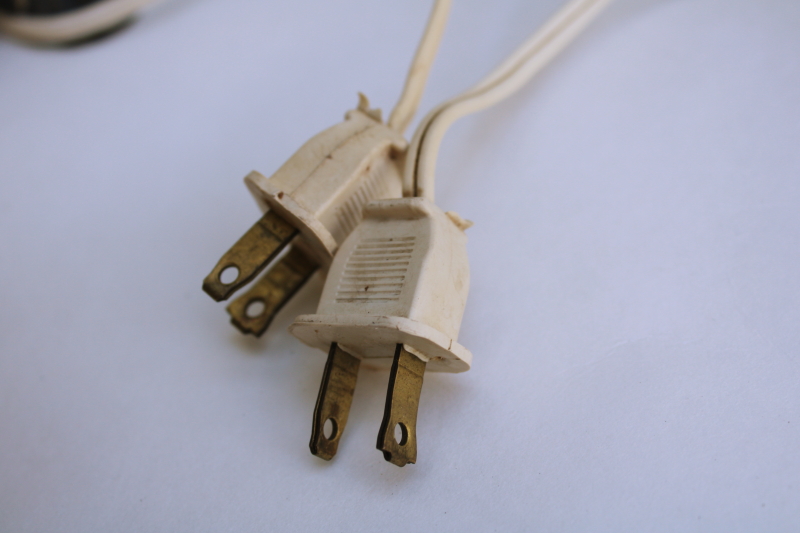 photo of Hollywood regency vintage huge rococo table lamps w/ teardrop prisms, glass & ornate metal  #2