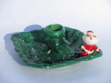 catalog photo of Holt Howard vintage Japan dated 1960 Christmas candle holder w/ tiny Santa!