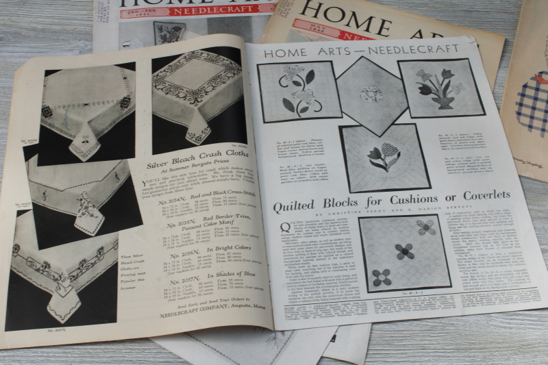 photo of Home Arts Needlecraft magazines 1940 - 41 lot of 14 issues, vintage ads, fashion, sewing etc #2
