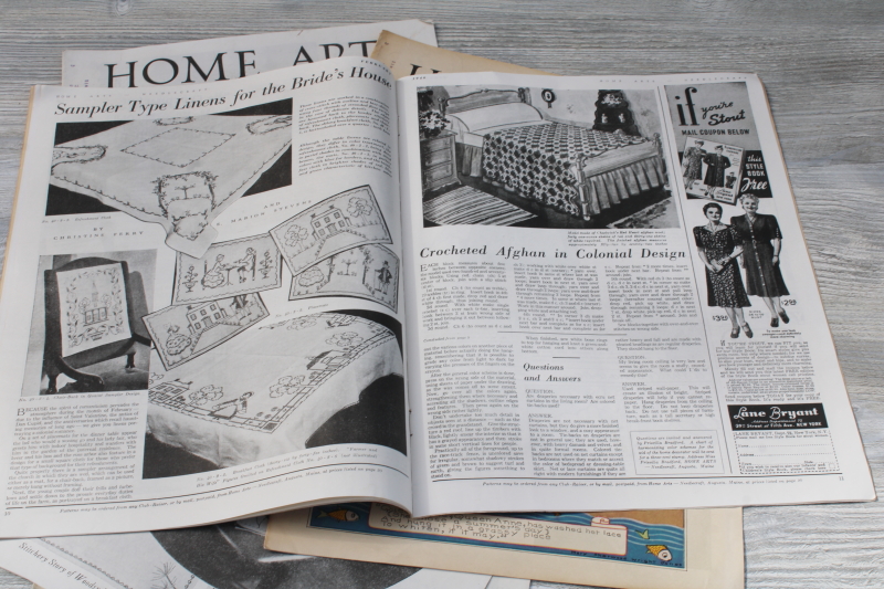 photo of Home Arts Needlecraft magazines 1940 - 41 lot of 14 issues, vintage ads, fashion, sewing etc #4