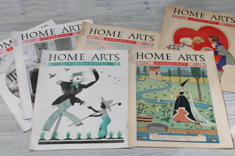 photo of Home Arts Needlecraft magazines 1940 - 41 lot of 14 issues, vintage ads, fashion, sewing etc #10