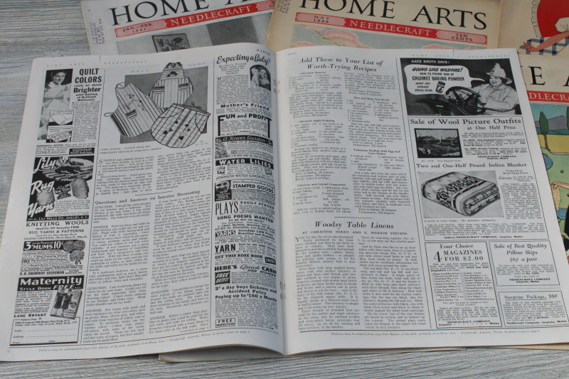 photo of Home Arts Needlecraft magazines 1940 - 41 lot of 14 issues, vintage ads, fashion, sewing etc #12