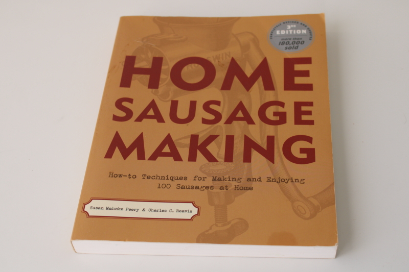 photo of Home Sausage Making nice clean softcover cookbook, ethnic recipes, venison sausage etc  #1