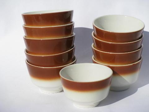 photo of Homer Laughlin Best China, 10 custard cups, individual bakers, ramekins #1