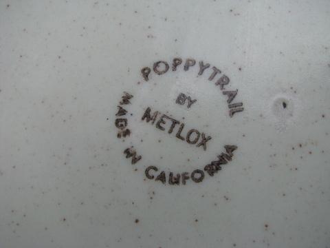 photo of Homestead Provincial fruit pattern, vintage Metlox Poppytrail divided dish #4