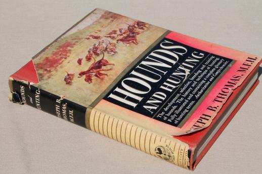 photo of Hounds & Hunting Through the Ages, 1928 hunt & hound dog book vintage edition #2