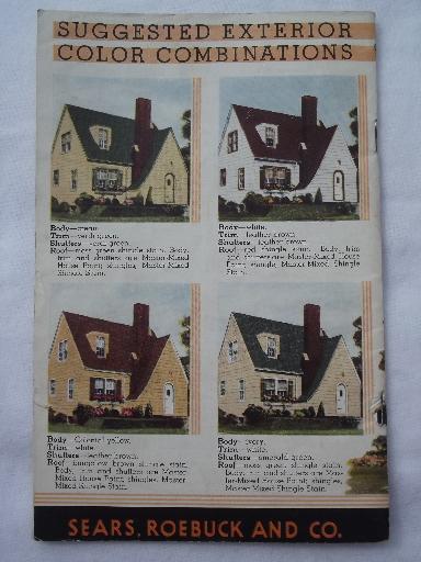 photo of How to Paint (houses), 1938 book from Sears Roebuck, bungalow kit home #5