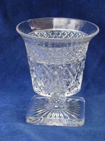 photo of Imperial glass Cape Cod pattern oyster / cocktail glasses, set of 8, mint condition #2