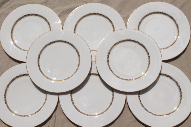 photo of Imperial gold laurel border Lenox china set, 8 complete place settings #6