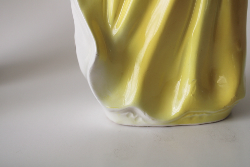 photo of In Your Easter Bonnet vintage hand painted ceramic figurine, lady in picture hat 1950s Arnart Japan  #3