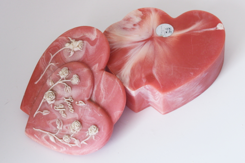 photo of Incolay stone pink marble hearts trinket box I Love You, nice for Valentineâ€™s day #4