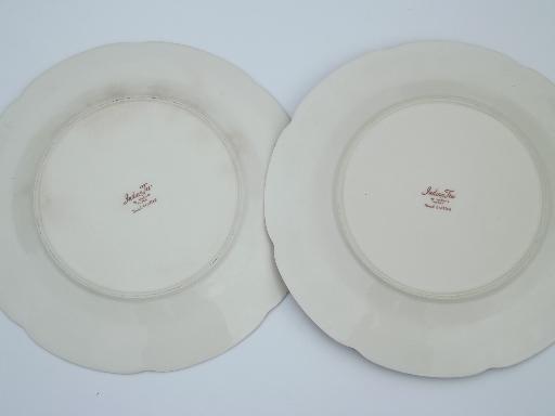 photo of India Tree pattern dinner plates, vintage Maruta Japan Indian Tree #6