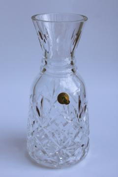 catalog photo of Innisfree Waterford crystal carafe made in Ireland Waterford label 
