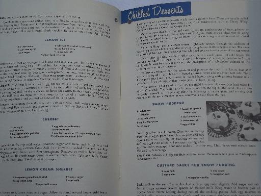 photo of International Harvester refrigerator recipes, vintage 1947 cookbook #3