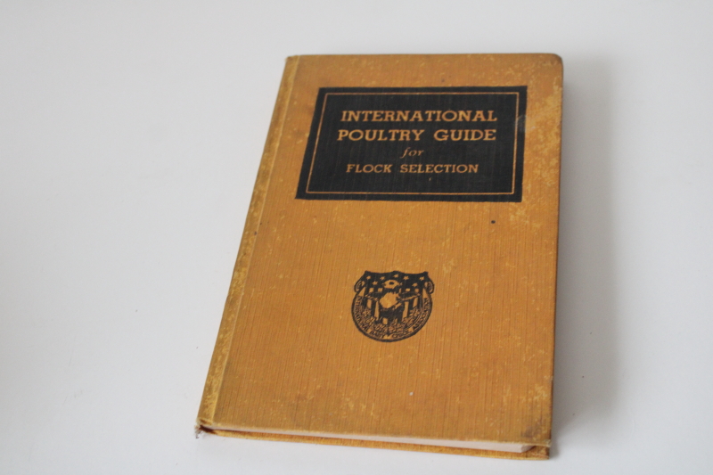 photo of International Poultry Guide, chicken breeds & flock selection vintage 1934 farming book w/ photos  #1