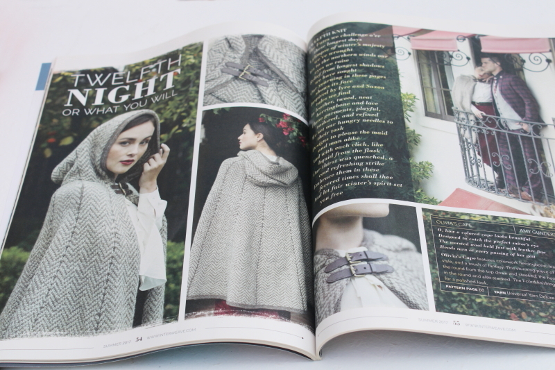 photo of Interweave Knits special issue knitting magazine, Tudor renaissance fairy tale style patterns #2