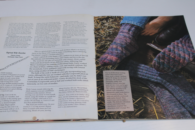 photo of Interweave Press magazine special all socks, Spin Off knitting patterns hand knit socks #4
