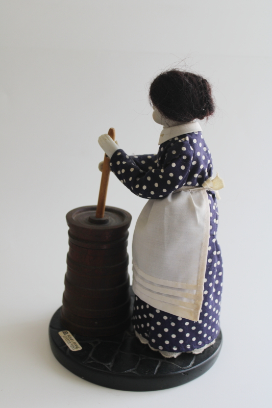 photo of Irish Turf Owencraft Ireland china doll, vintage figurine dairymaid girl w/ butter churn  #4