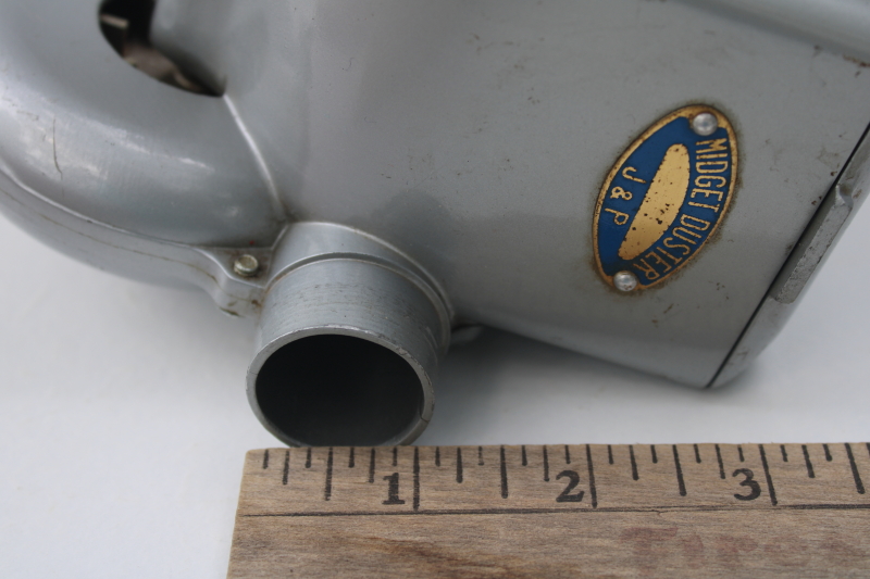 photo of JP Midget Duster vintage hand crank garden dust applicator, small farm tool #5