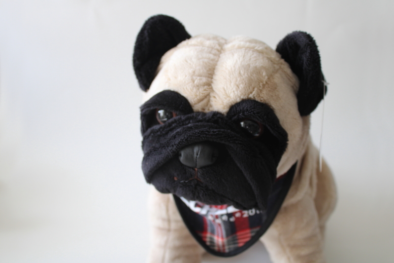 photo of Jaag tag plush stuffed animal Pug dog, soft squishy puppy w/ bandana from Scheels #2