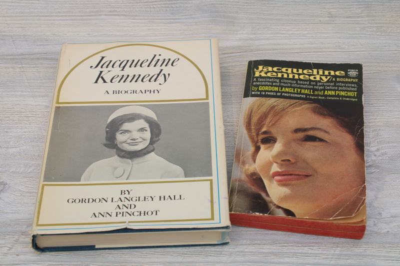 photo of Jackie Kennedy pre Onassis biography w/ photos, hardcover paperback editions #1