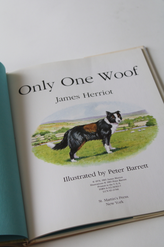 photo of James Herriot cat & dog stories, lot of four picture books Ruth Brown & Peter Barrett art #5