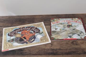 Jan Brett holiday stories, Home for Christmas, Gingerbread Baby softcover books