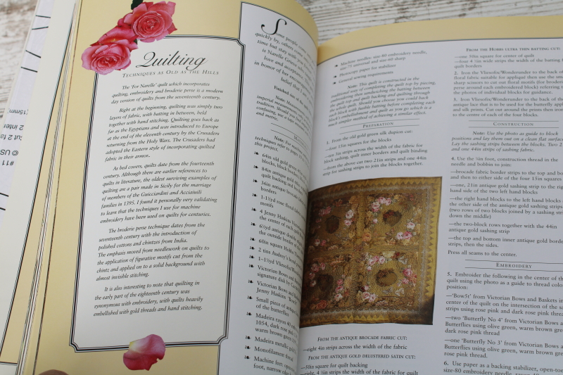 photo of Jenny Haskins Victorian Splendor & Roses books full size patterns uncut CD embroidery designs  #5
