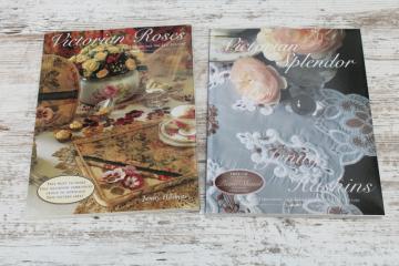 catalog photo of Jenny Haskins Victorian Splendor & Roses books full size patterns uncut CD embroidery designs 