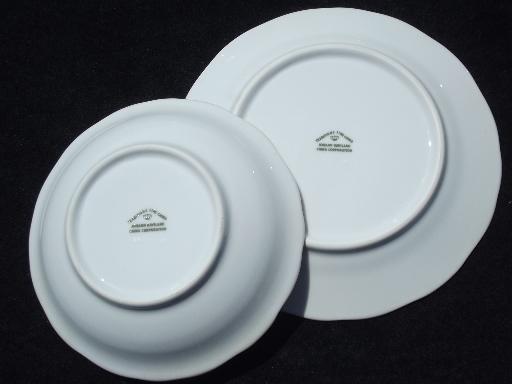 photo of Johann Haviland new Traditions china moss rose plates and bowls for 4 #7