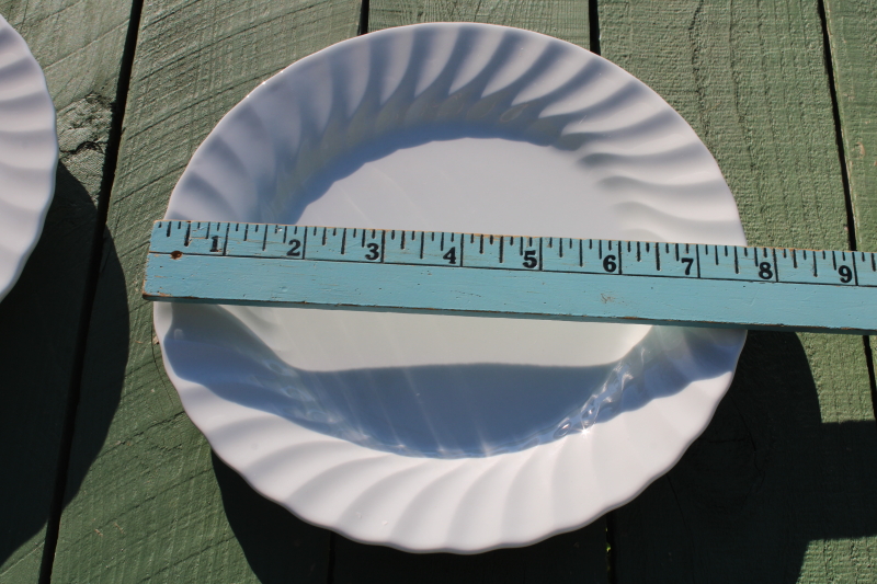 photo of Johnson Bros Regency white ironstone salad plates set of 6 green backstamp 1883 made in England  #4