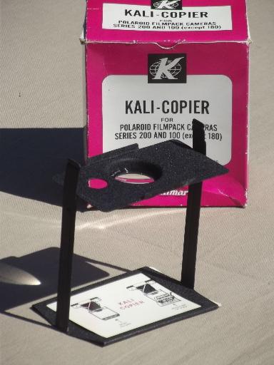 photo of Kali-Copier for Polaroid series 200/100, Vintage Polaroid camera accessory #1